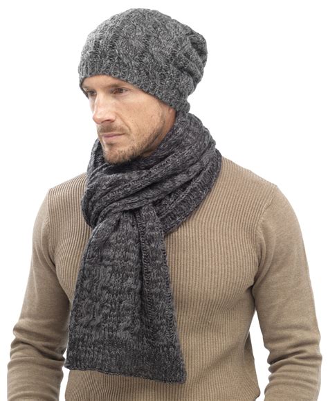 beanie and scarf set men.